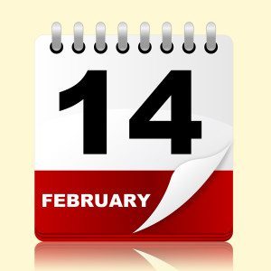 Feb 14 calendar image